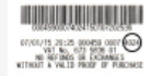 Example receipt number