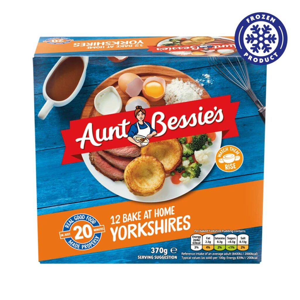 Aunt Bessies 12 Home Bake Yorkshire Puddings 370g Heron Foods