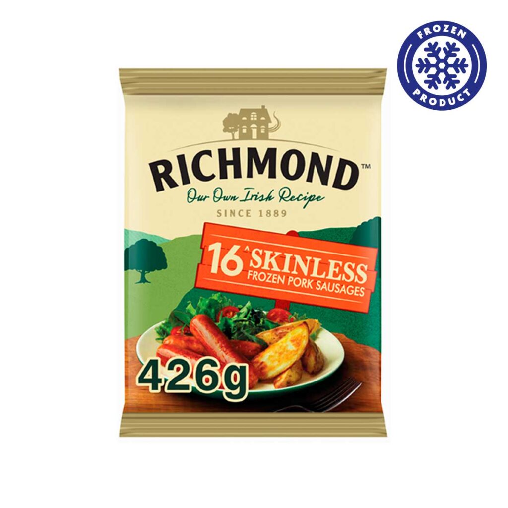 Richmond 16 Skinless Sausages 426g Heron Foods