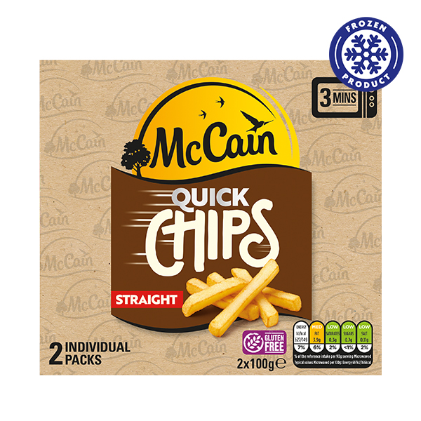 McCain Quick Chips Straight Cut 2×100g