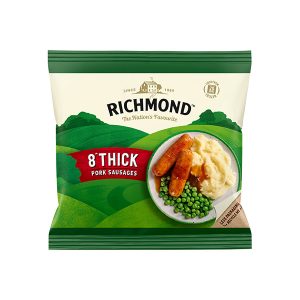 Richmond 8 Thick Frozen Sausages 344g