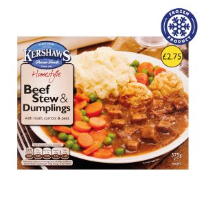 Kershaws Beef Stew & Dumplings (PMP £2.75) 375g