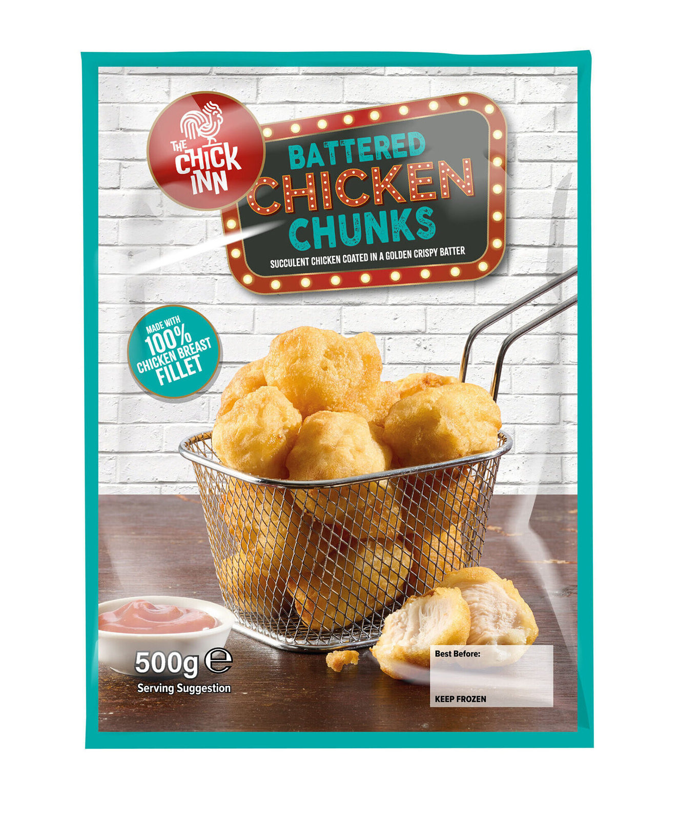 The Chick-Inn Battered Chicken Chunks 500g