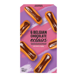6 Belgian Chocolate Eclairs 160g