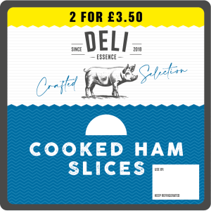 Deli Essence 4 Cooked Ham Slices (2 for £3.50) 100g