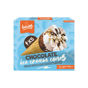 Lucio’s Chocolate Ice Cream Cones 5×110ml