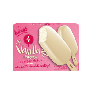 Lucio’s 4 Vanilla White Chocolate Ice Cream Sticks 4×110ml