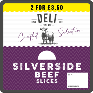 Deli Essence 4 Silverside Beef Slices (2 for £3.50) 80g
