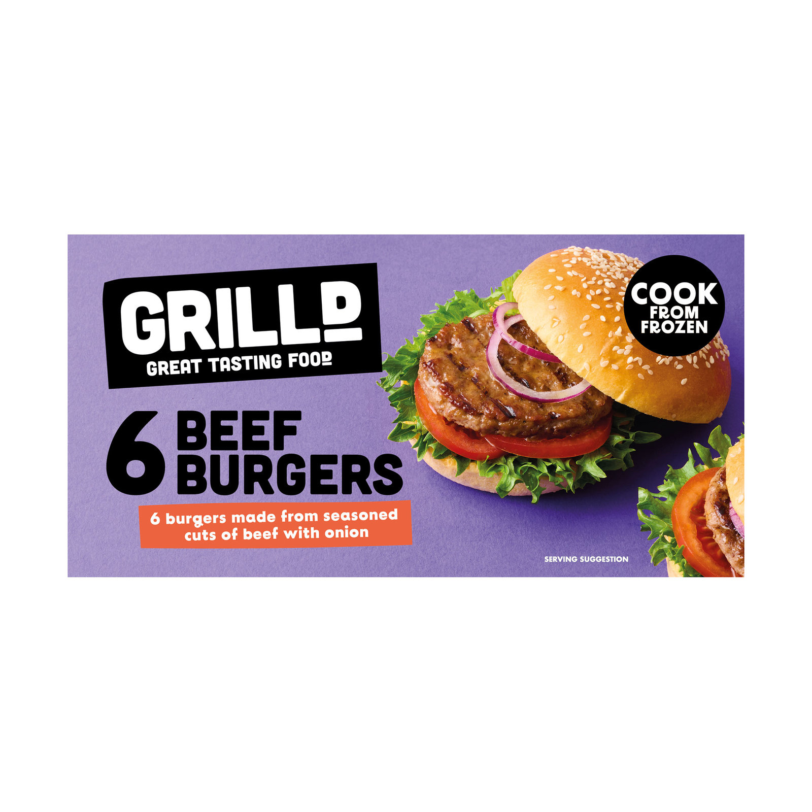GRILLD 6 2oz Burgers 342g