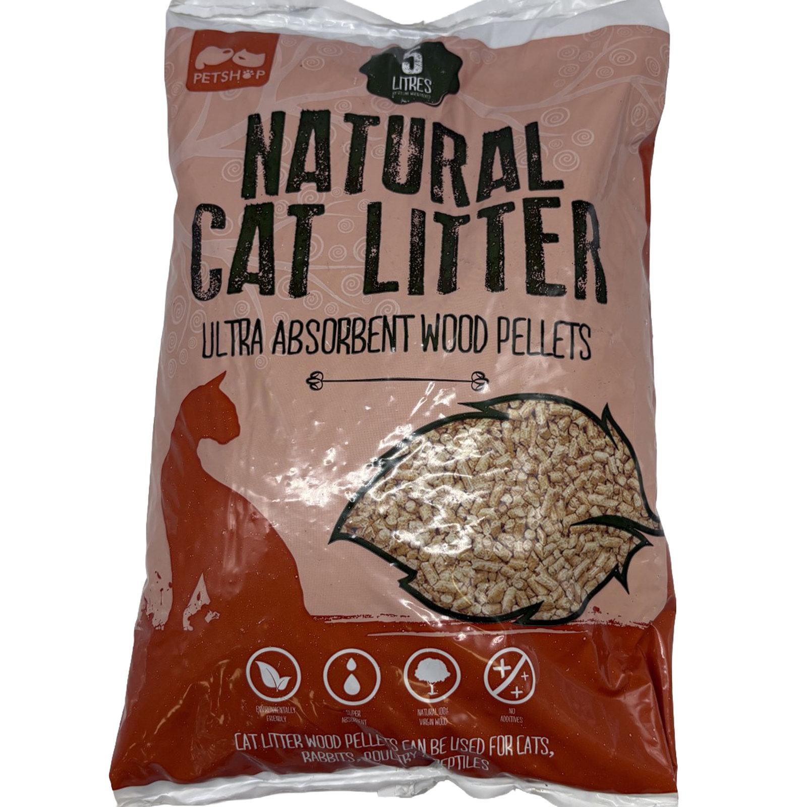 Natural Wood Pellet Cat Litter 5L