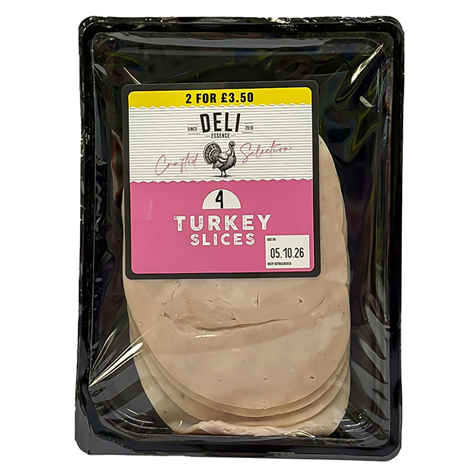 Deli Essence 4 Turkey Breast Slices (2 for £3.50) 90g