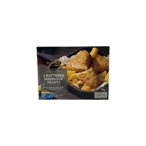 The Best Buy 2 Battered Haddock Fillets 250g