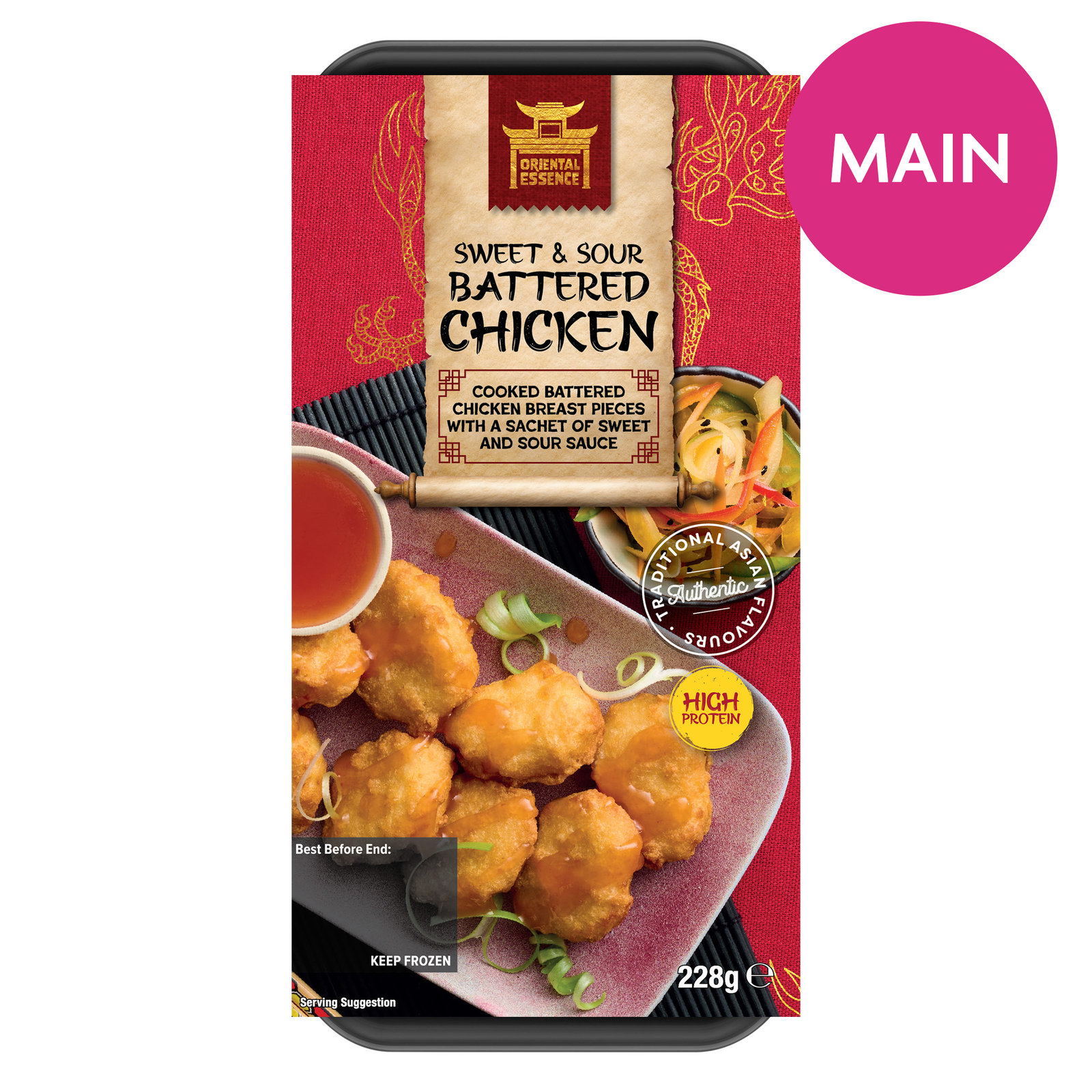 Oriental Essence Sweet & Sour Battered Chicken 228g