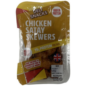 Woody’s Deli Snacks 10 Chicken Satay Skewers 100g