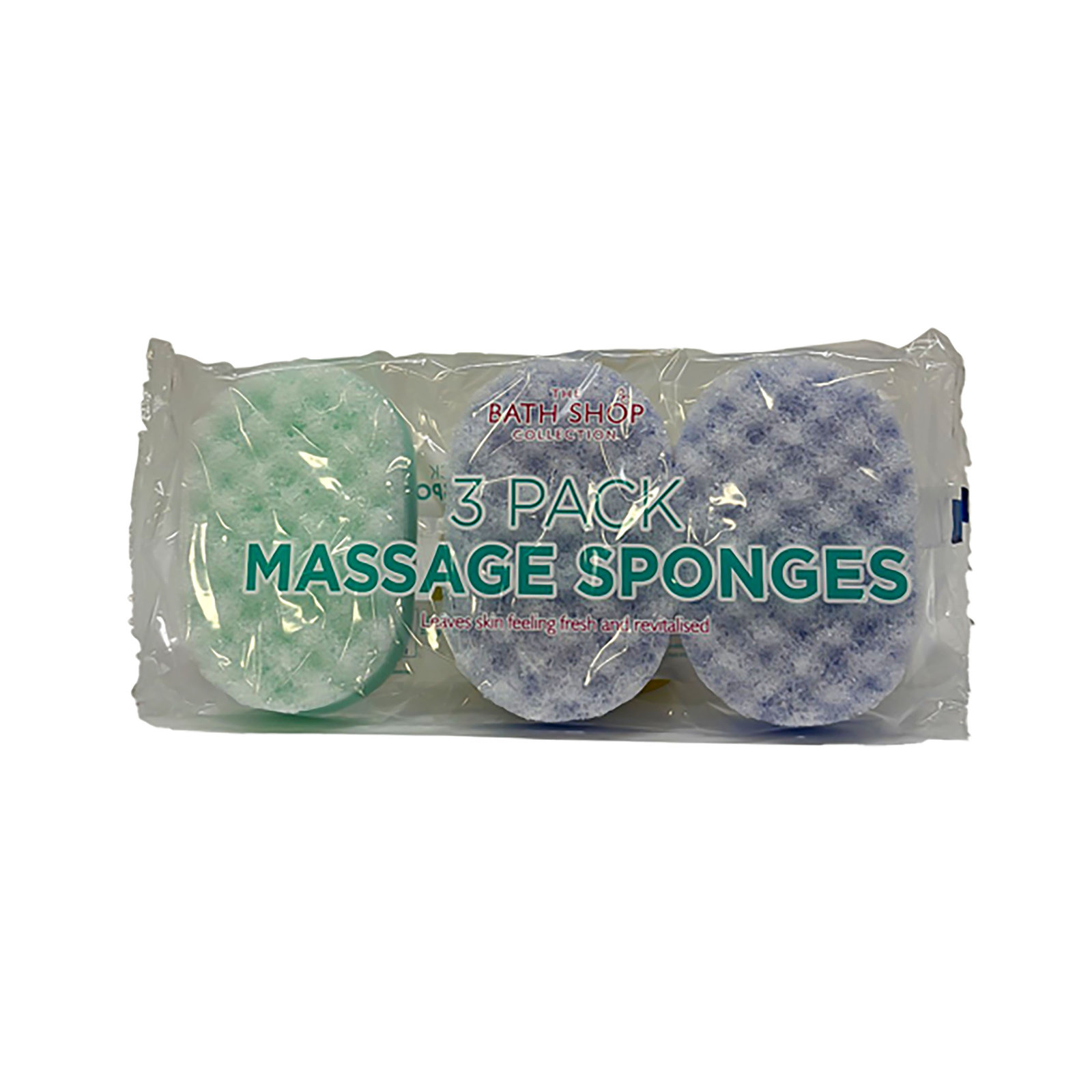 Bath Shop Collection Massage Sponge 3pk