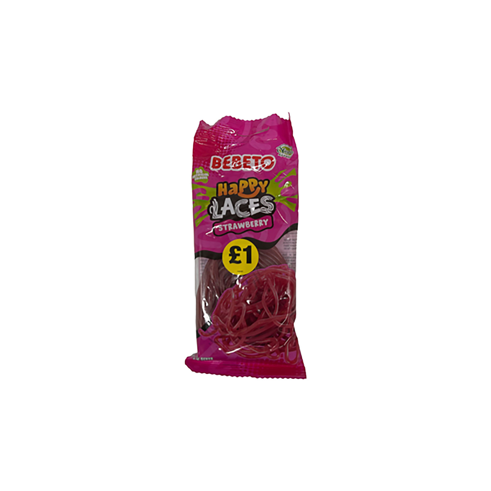 Bebeto Strawberry Laces (PMP £1) 140g
