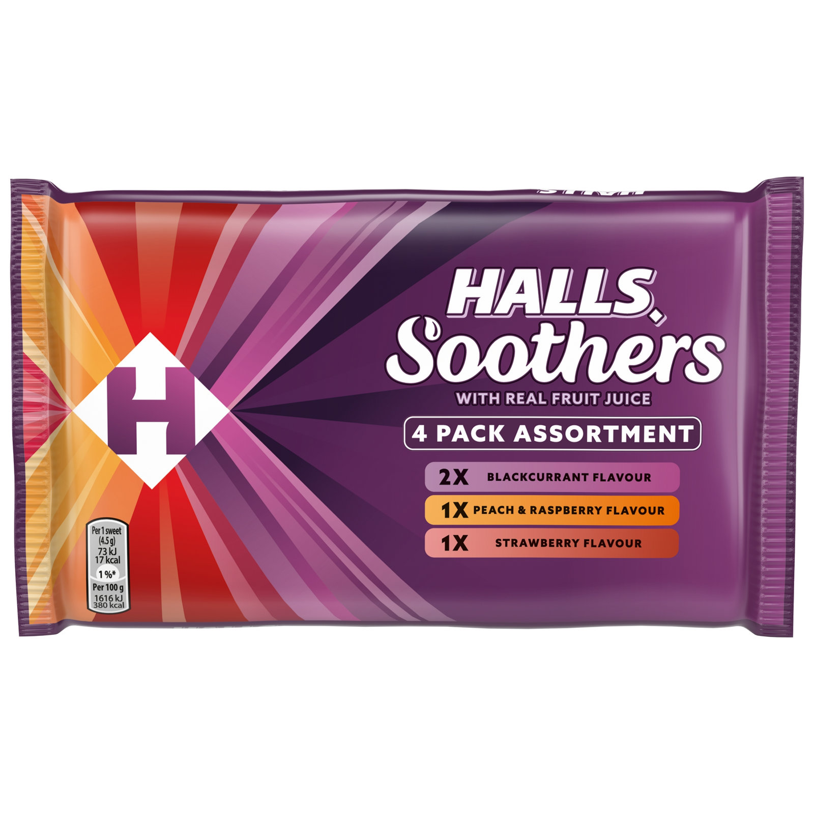 Halls Soothers Variety 4×45g