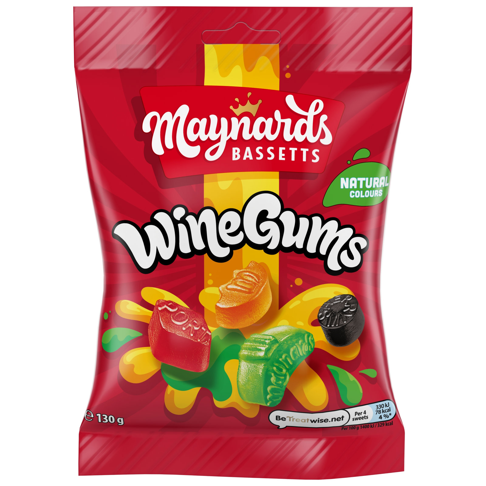 Maynards Bassett Wine Gums 130g