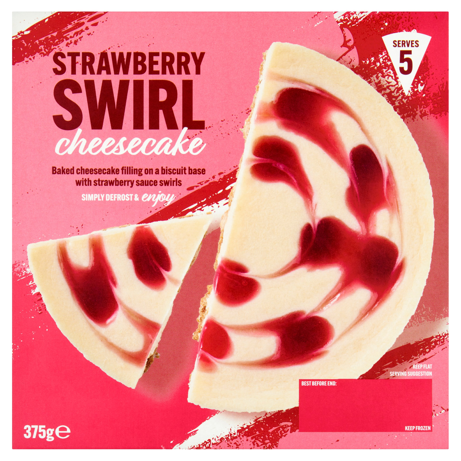 Strawberry Swirl Cheesecake 375g