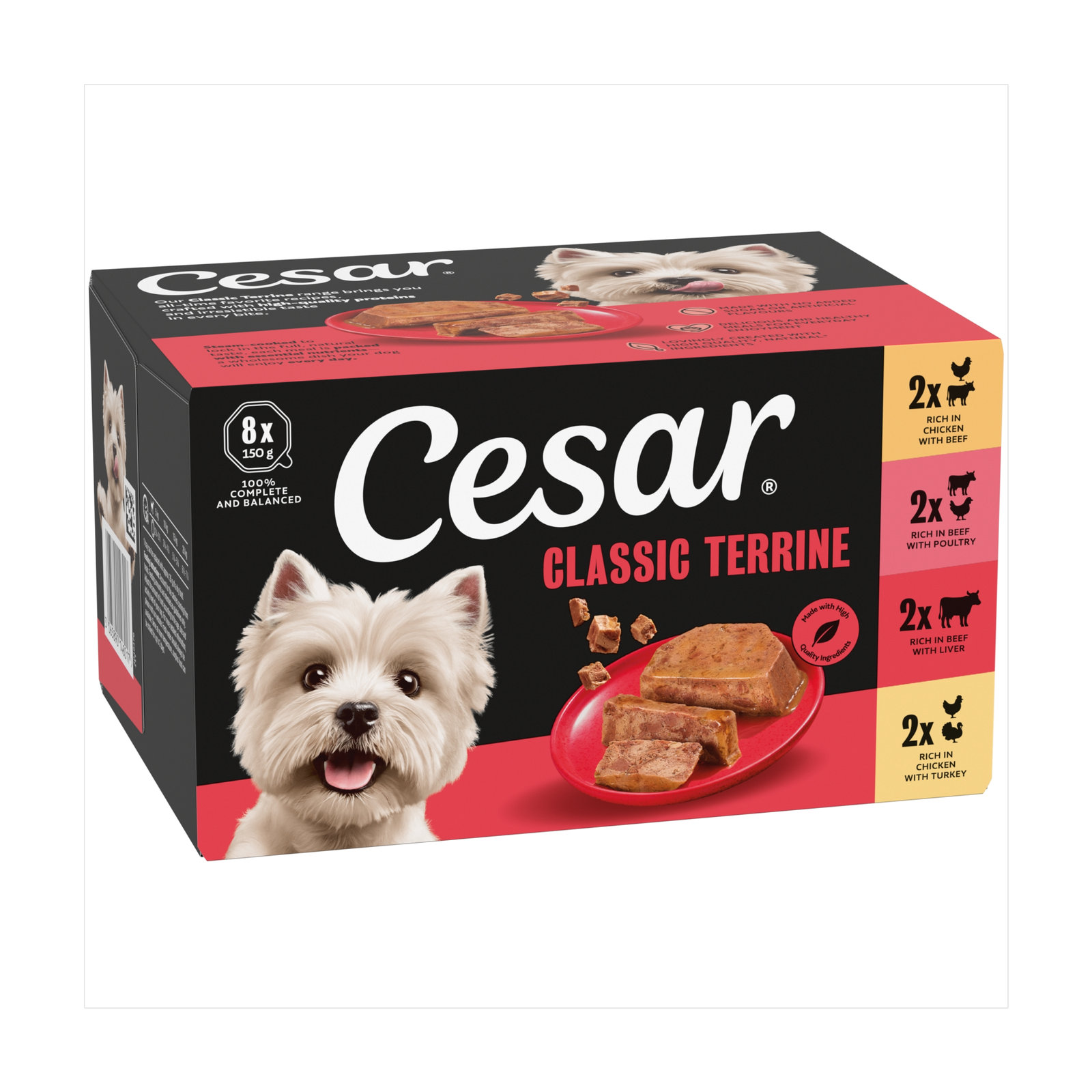Cesar Classics Dog Trays Mixed Selection 8×150g