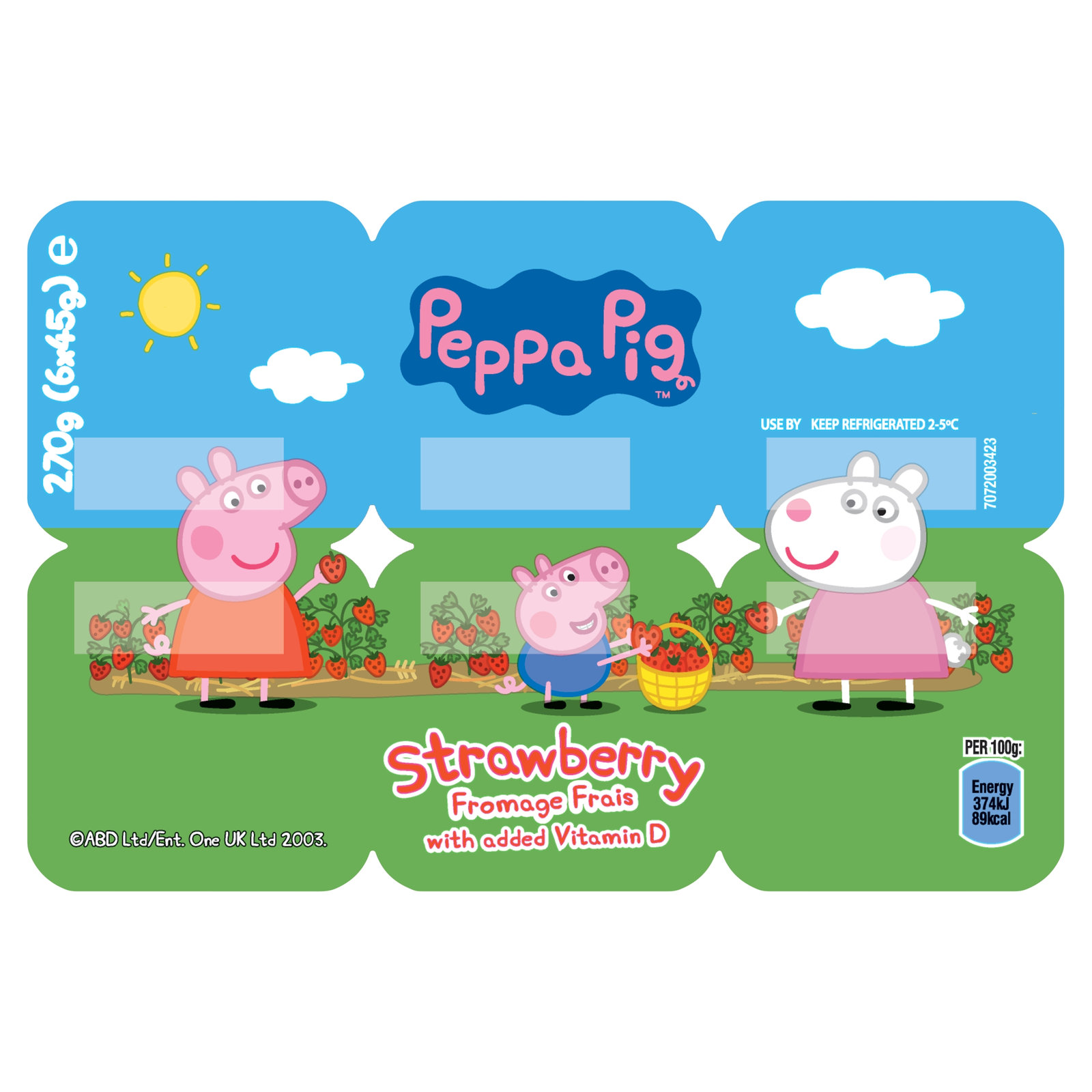 Peppa Pig FF Strawberry 6×45g