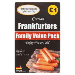 DFE 12 German Frankfurters Family Value Pack (PMP £1.00) 240g