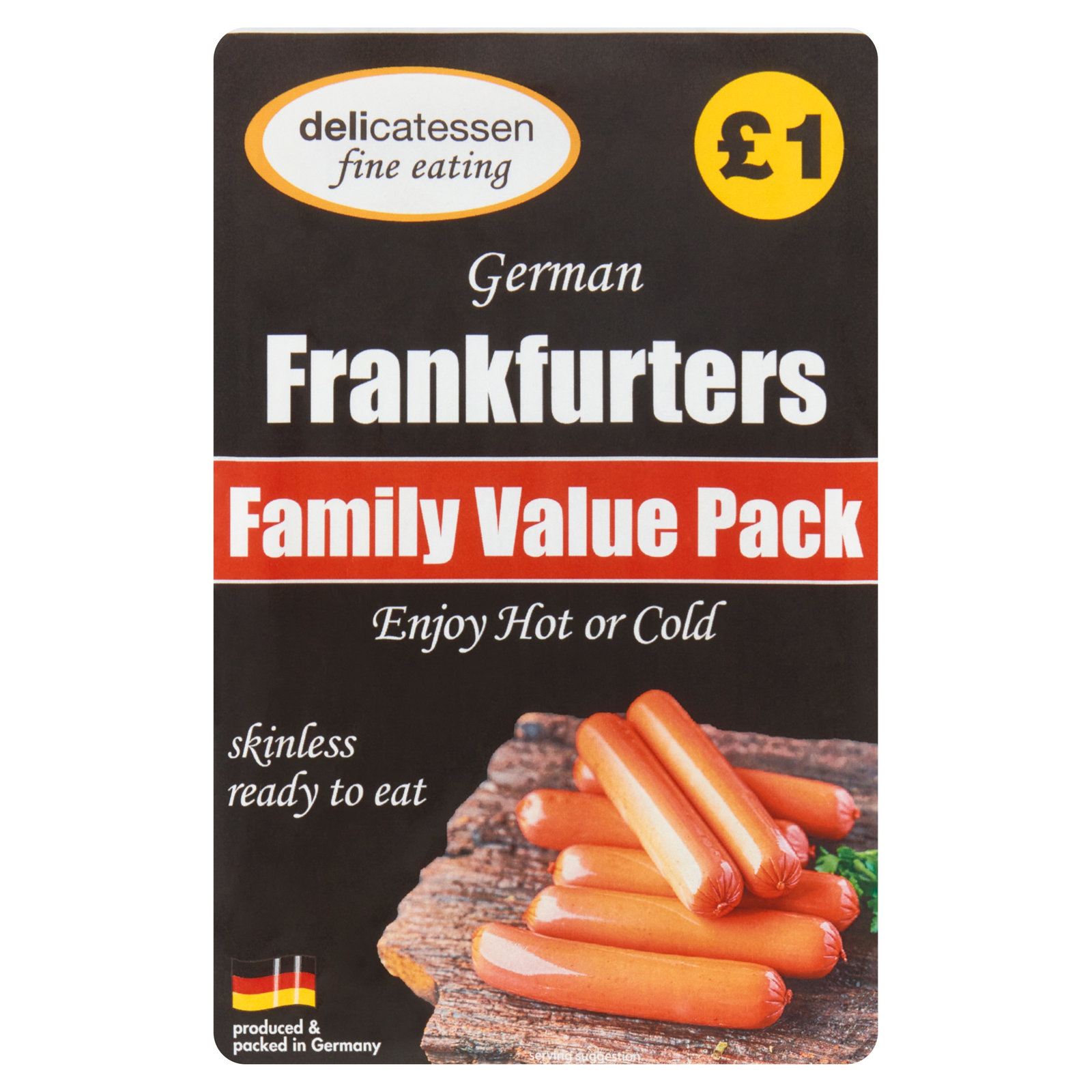 DFE 12 German Frankfurters Family Value Pack (PMP £1.00) 240g