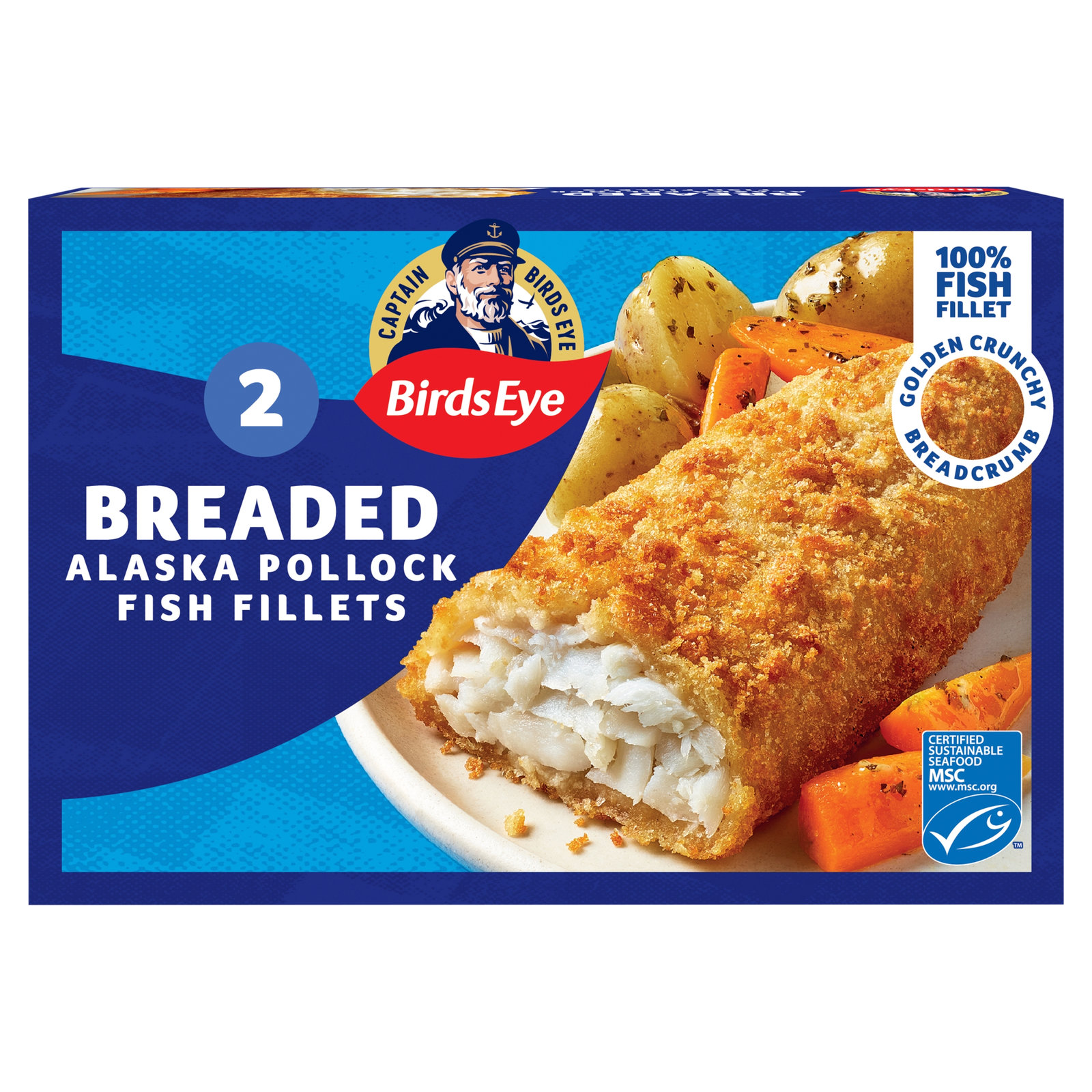 Birds Eye 2 Breaded Fish Fillets 200g
