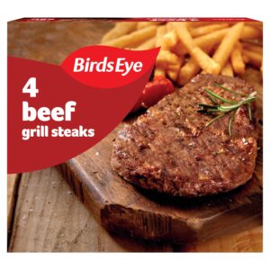 Birds Eye 4 Beef Grill Steaks 340g
