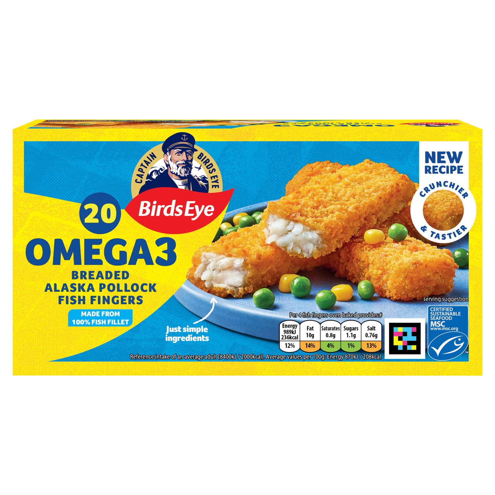 Birds Eye 20 Omega 3 Fish Fingers 560g