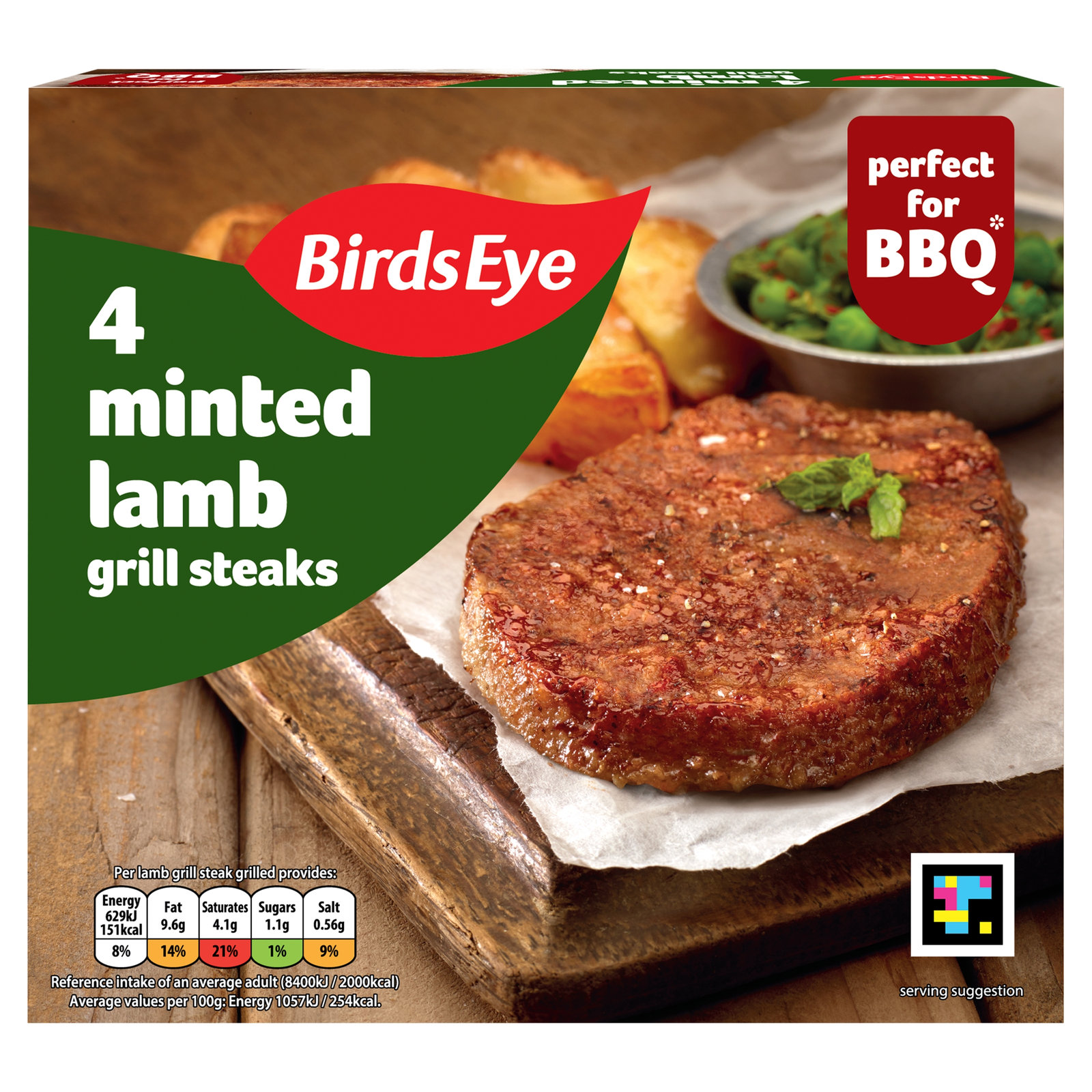 Birds Eye 4 Minted Lamb Grills 300g