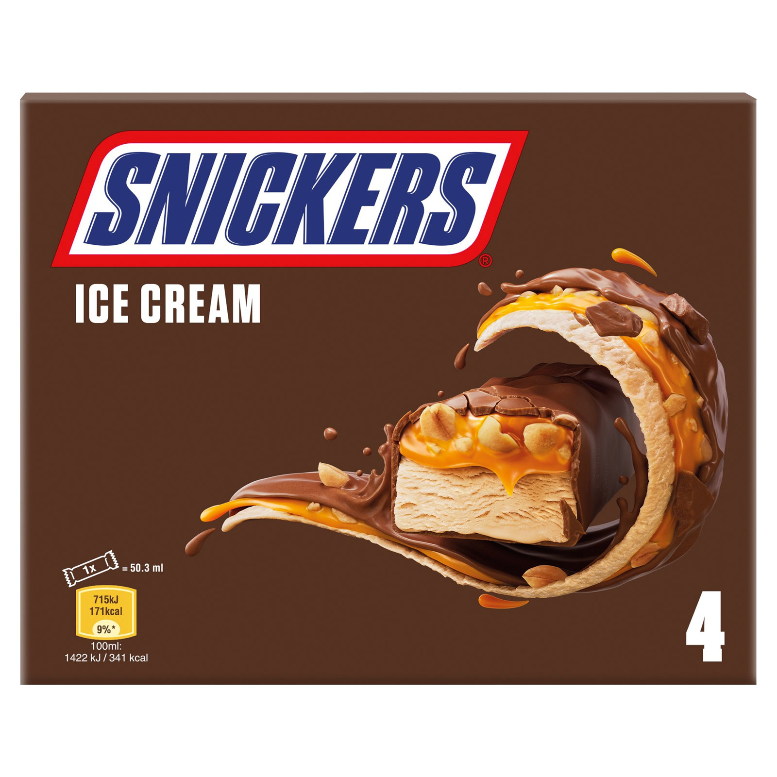 Snickers Ice Cream Bar 4×50.3ml