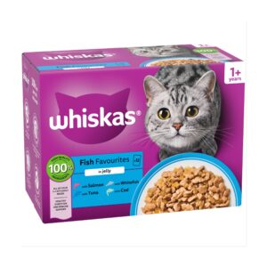 Whiskas 1+ Fish Favourites in Jelly 12×85g