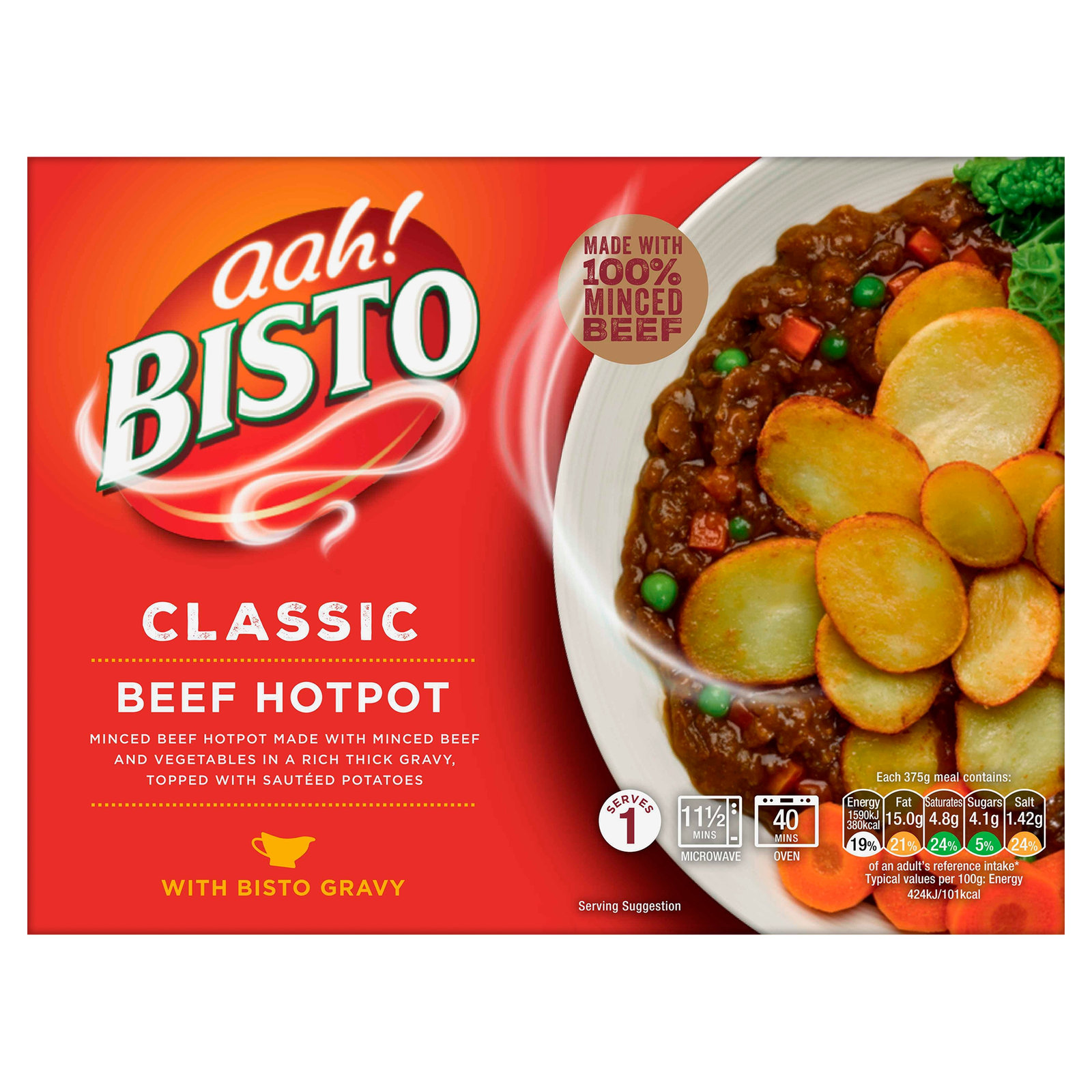 Minced Beef Hotpot 400g