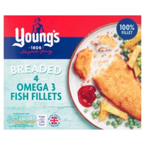 Young’s 4 Simply Breaded Omega 3 Fish Fillets 400g