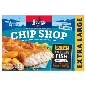 Young’s Chip shop 2 XL Omega 3 in Bubbly Batter 300g