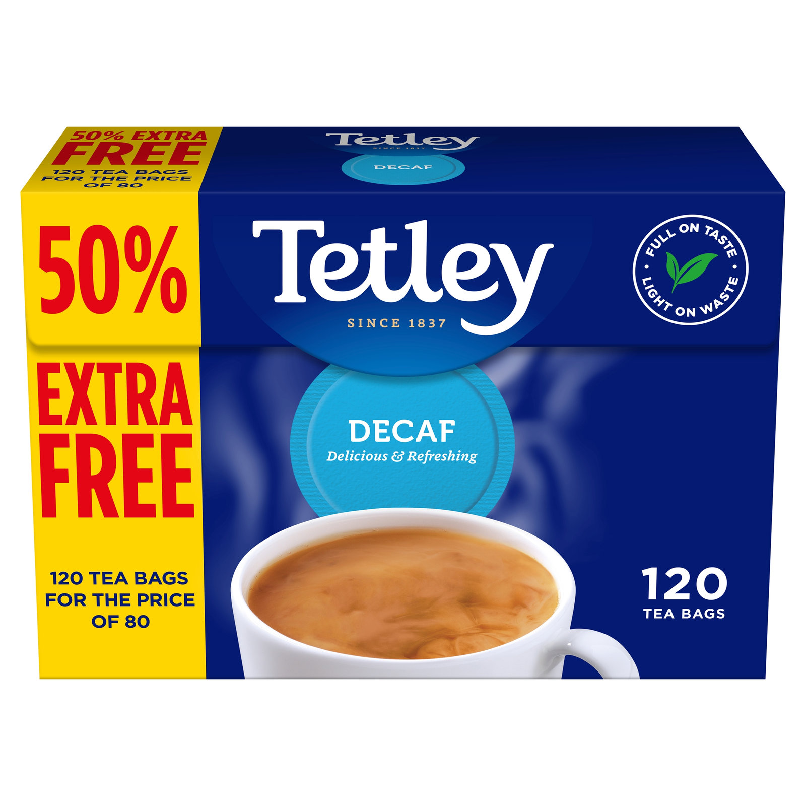 Tetley Decaf 40 Tea Bags 125g
