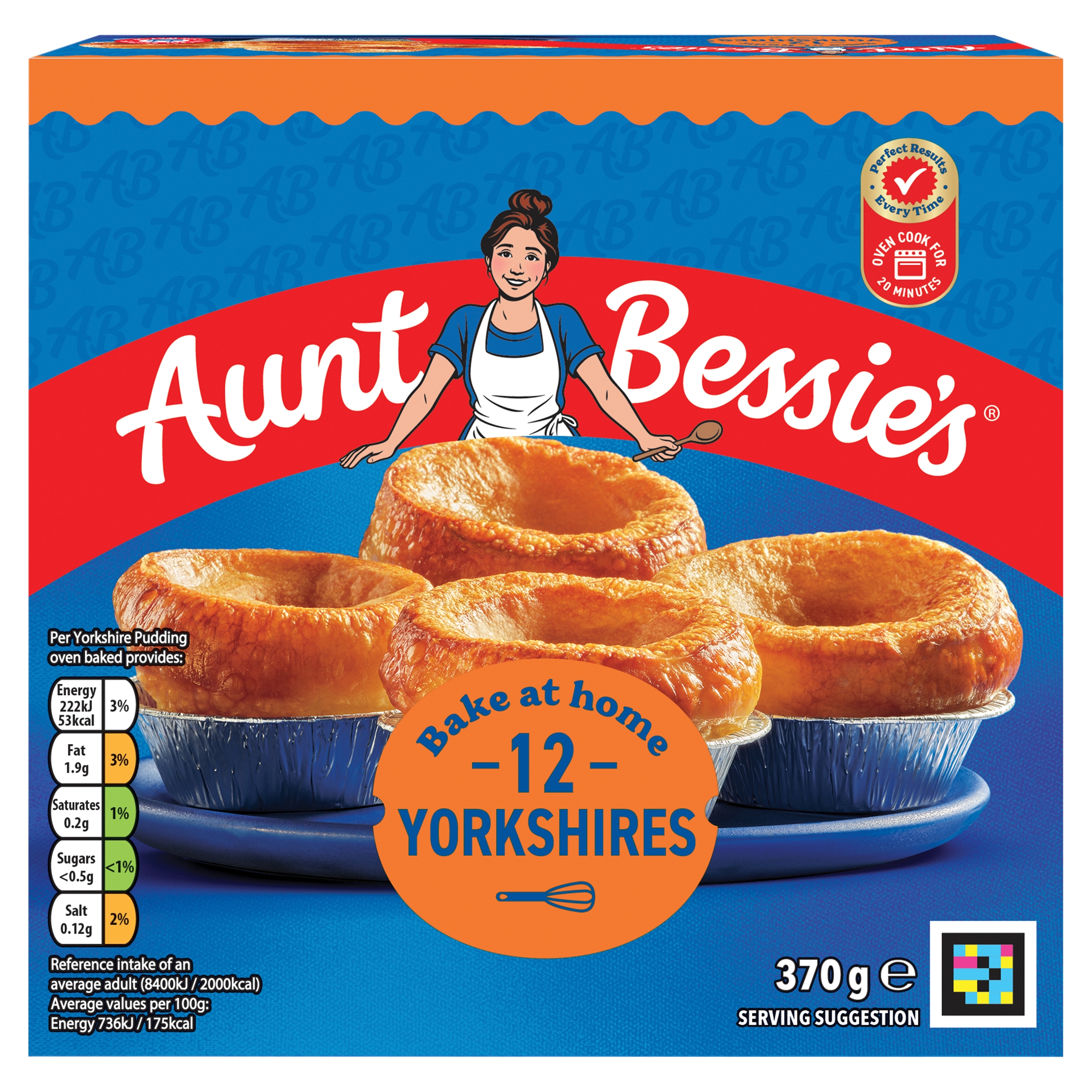 Aunt Bessie's 12 Home Bake Yorkshire Puddings 370g