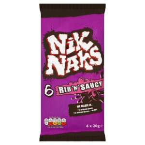 Nik Naks Rib & Saucy 6pk