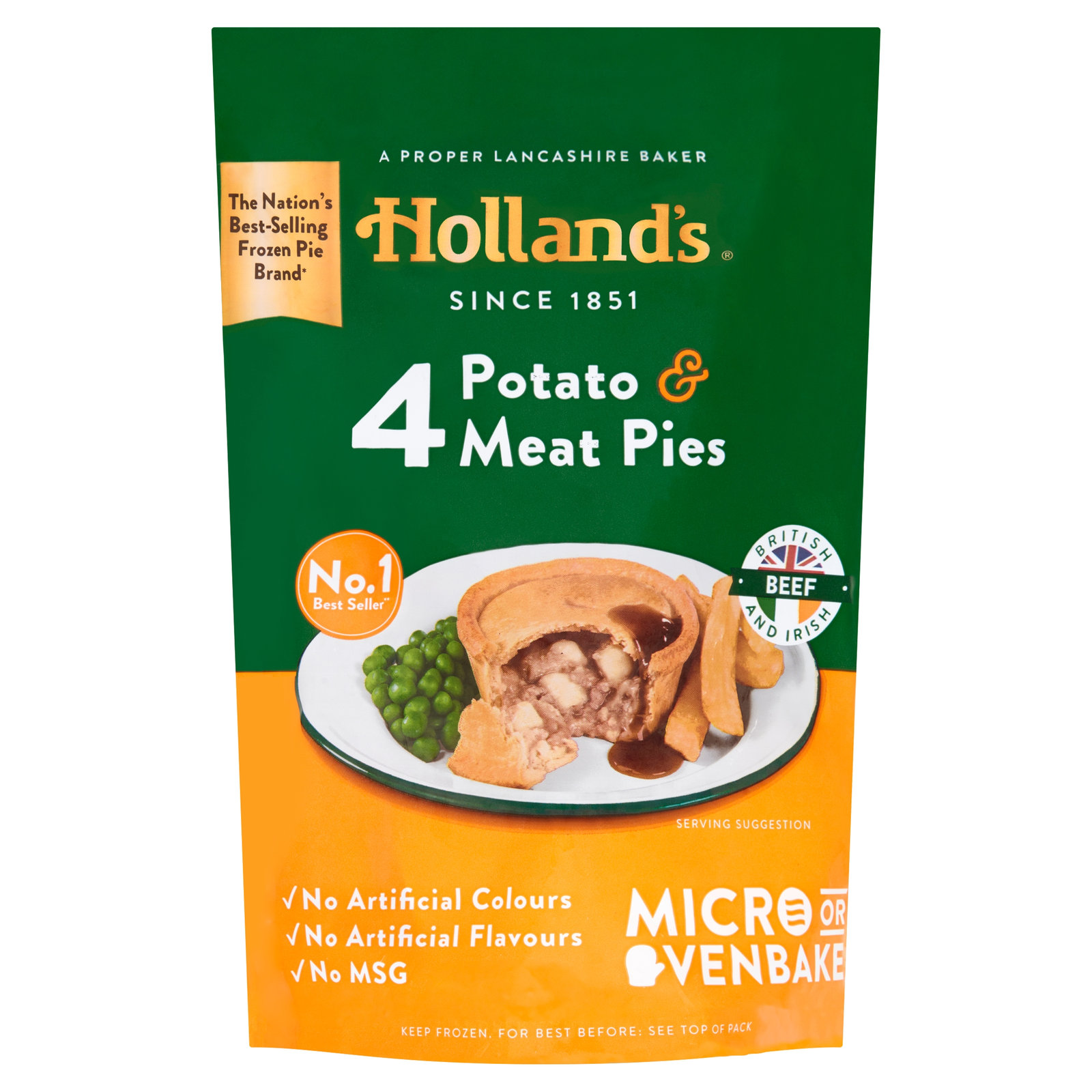 Holland's Meat & Potato Pies 4pk