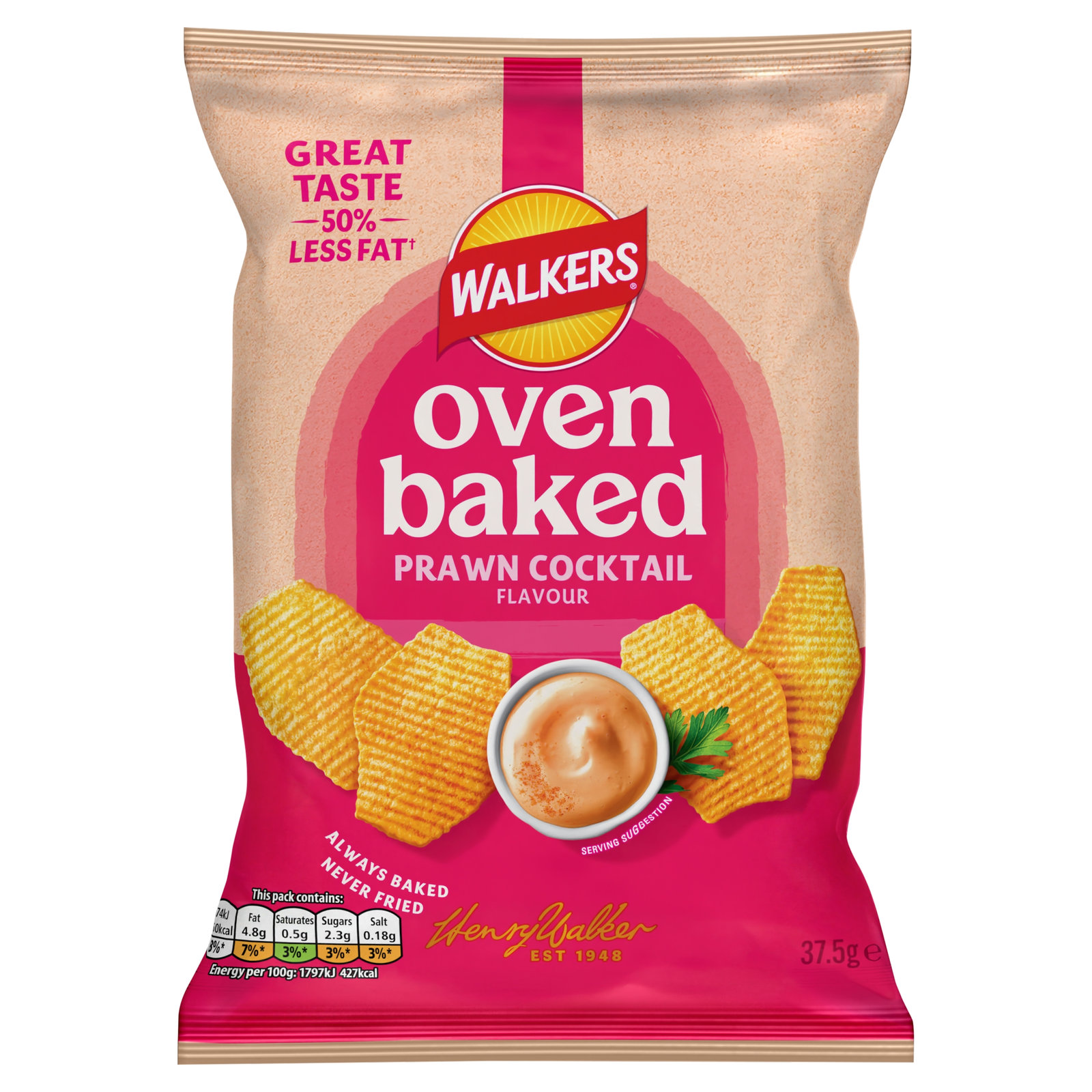 Walkers Oven Baked Prawn Cocktail 37.5g