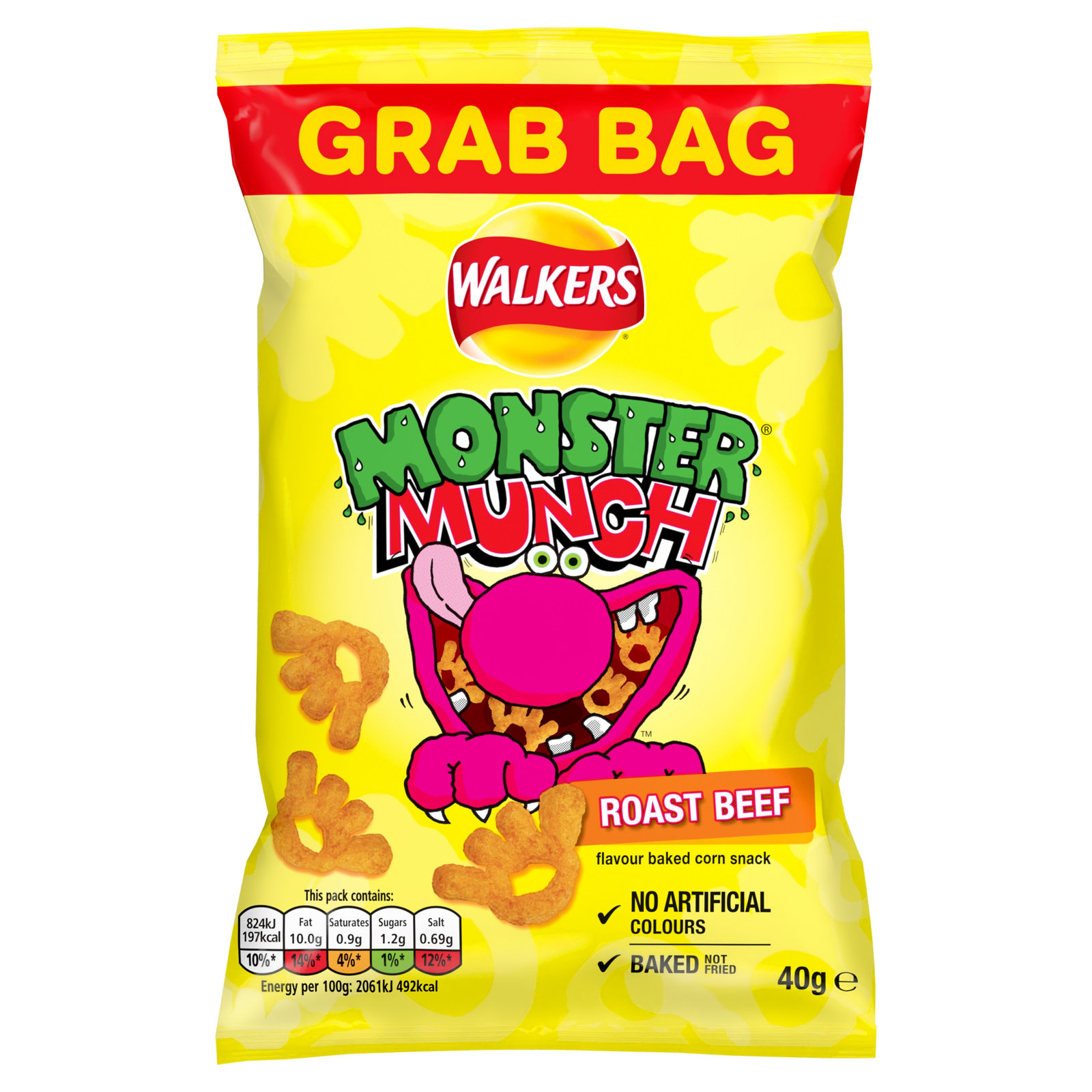 Walkers Monster Munch Roast Beef 40g