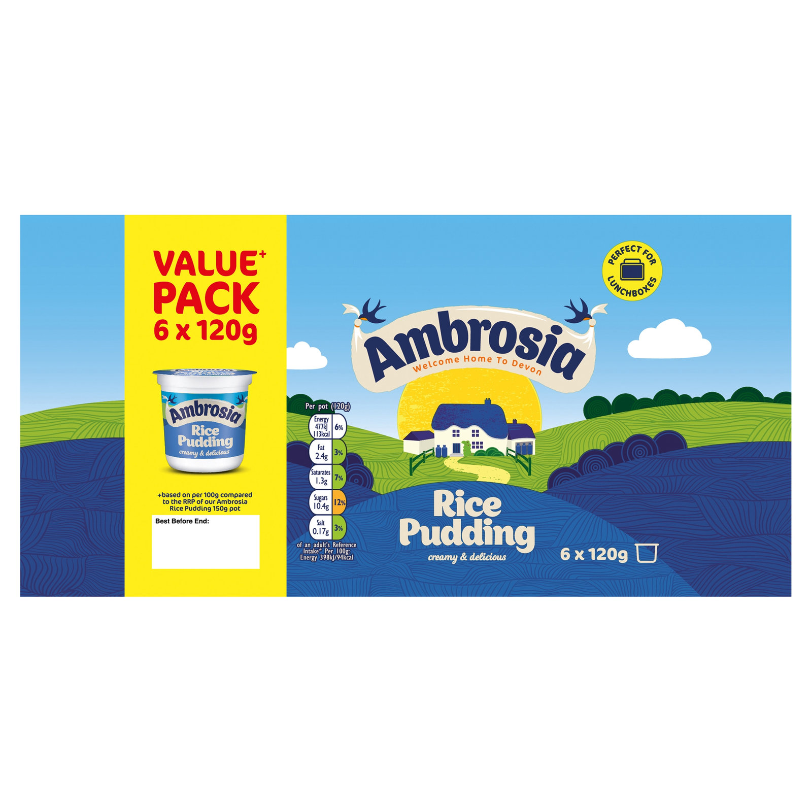 Ambrosia Rice Pudding 6×120g