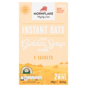 Mornflake Instant Porridge Golden Syrup 8×36g