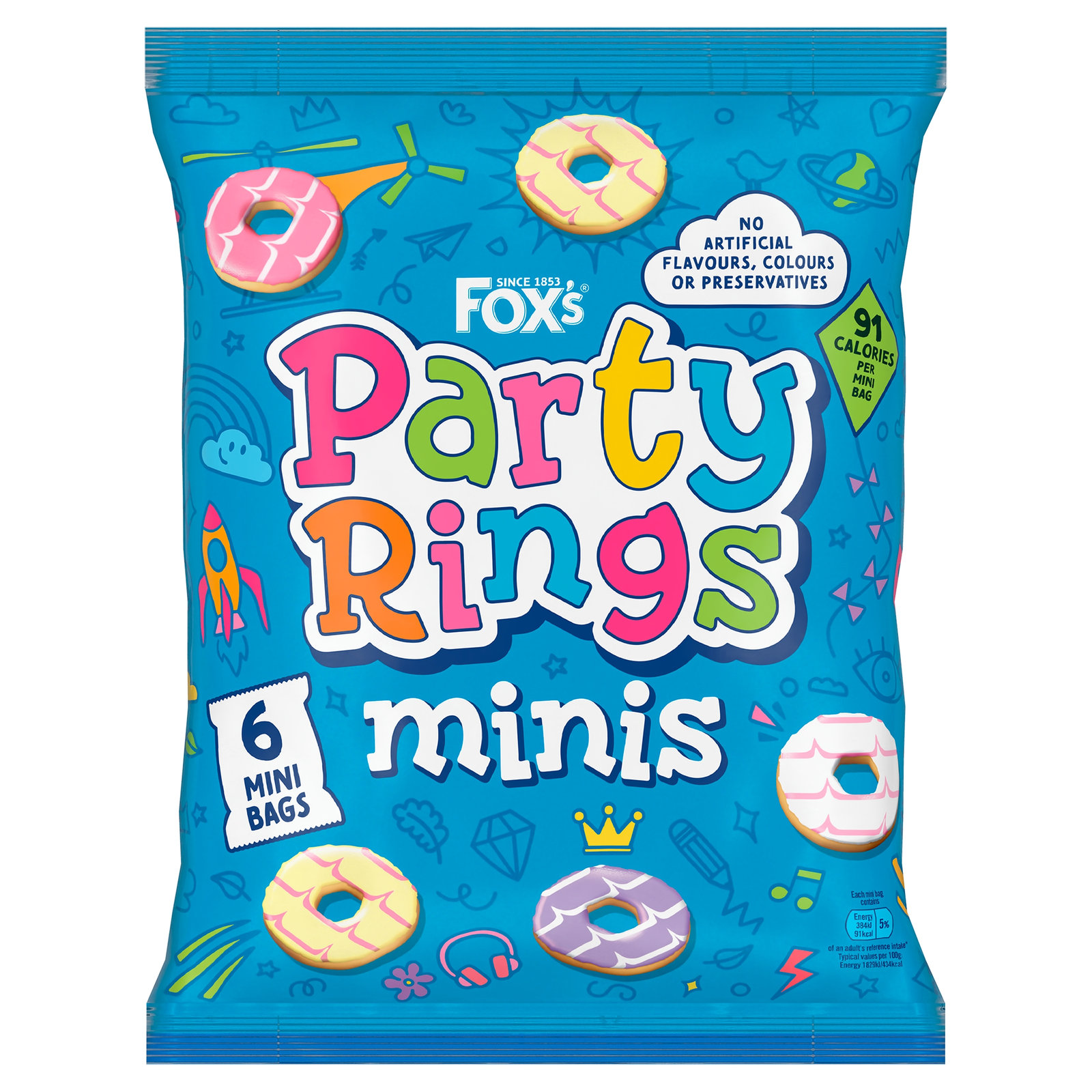 Fox's Mini Party Rings 6×21g