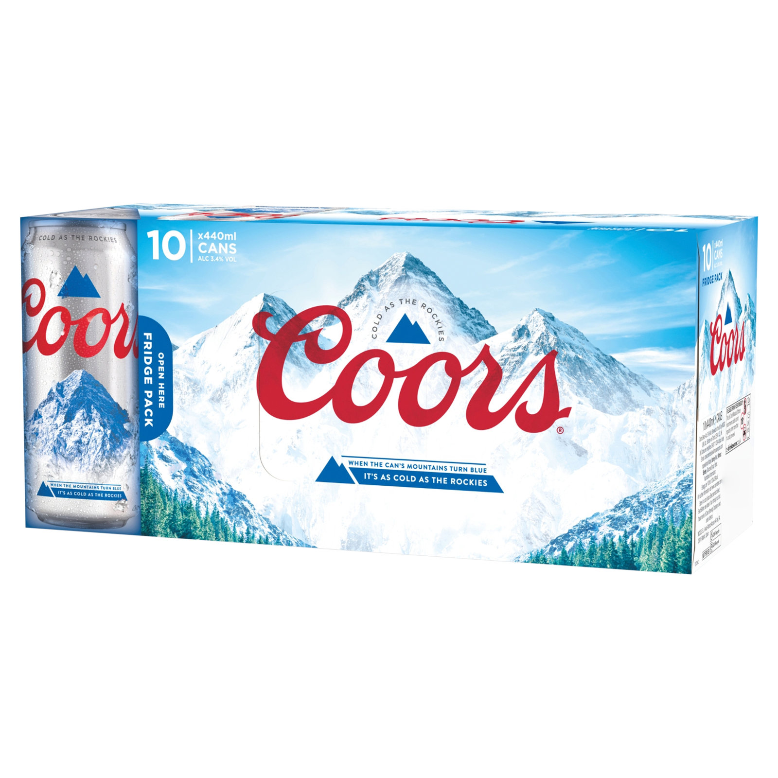 Coors Lager 10×440ml: 3.4%