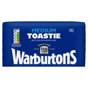 Warburtons Medium Sliced White 800g