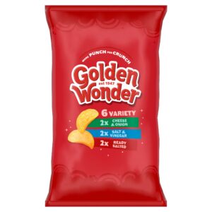 Golden Wonder Assorted Crisps 6×25g
