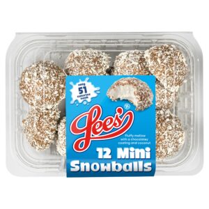 Lees 12 Mini Snowballs 135g