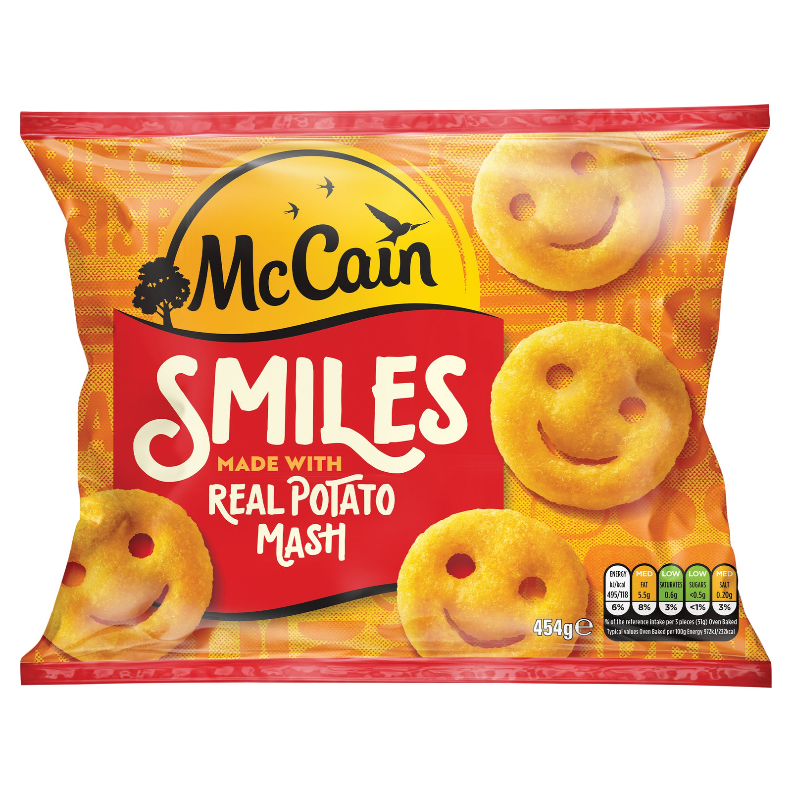 McCain Potato Smiles 454g